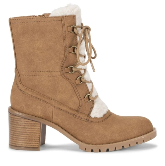 Baretraps Hadlee Faux Suede Lace Up and Zip Up Boots - Size 8 - New With Box - Picture 8 of 8